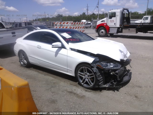 WDDKJ5KB1EF246437 - 2014 MERCEDES-BENZ E 350 WHITE photo 1