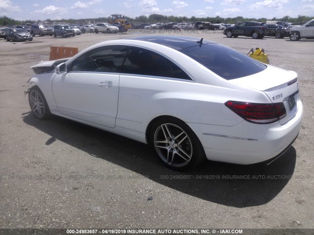 WDDKJ5KB1EF246437 - 2014 MERCEDES-BENZ E 350 WHITE photo 3