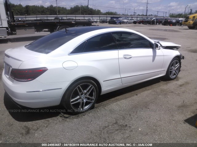 WDDKJ5KB1EF246437 - 2014 MERCEDES-BENZ E 350 WHITE photo 4