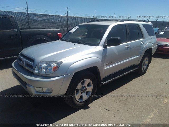 JTEBU14R640027801 - 2004 TOYOTA 4RUNNER SR5/SPORT SILVER photo 2