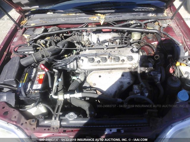 19UYA1147VL017179 - 1997 ACURA 2.2CL MAROON photo 10