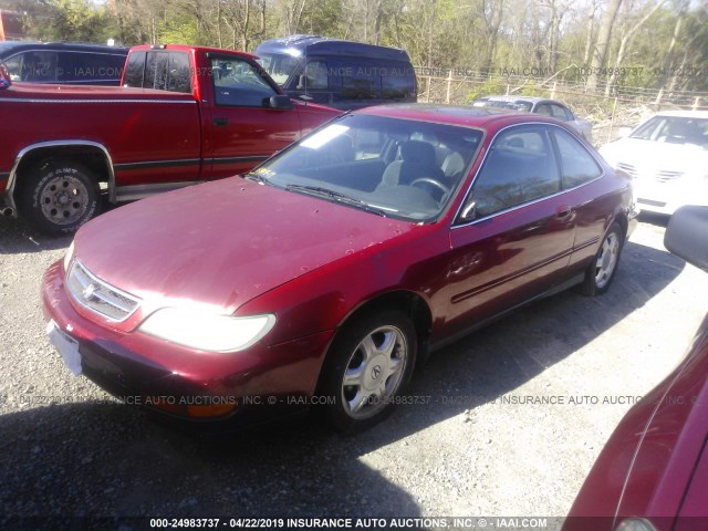 19UYA1147VL017179 - 1997 ACURA 2.2CL MAROON photo 2