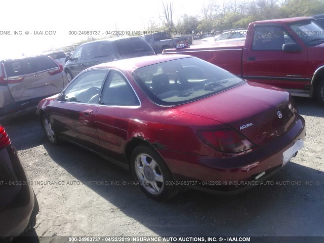 19UYA1147VL017179 - 1997 ACURA 2.2CL MAROON photo 3