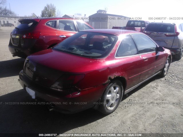 19UYA1147VL017179 - 1997 ACURA 2.2CL MAROON photo 4