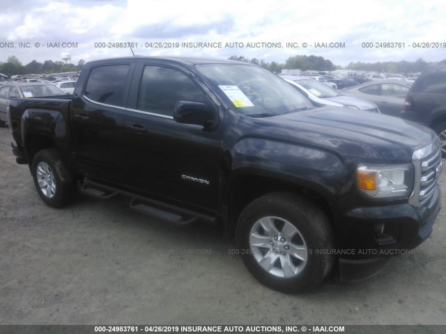 1GTG5CEN7H1189581 - 2017 GMC CANYON SLE BLACK photo 1