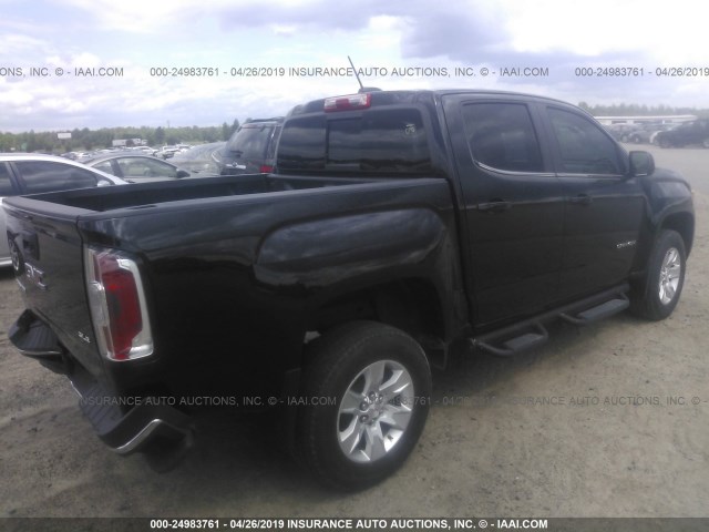 1GTG5CEN7H1189581 - 2017 GMC CANYON SLE BLACK photo 4