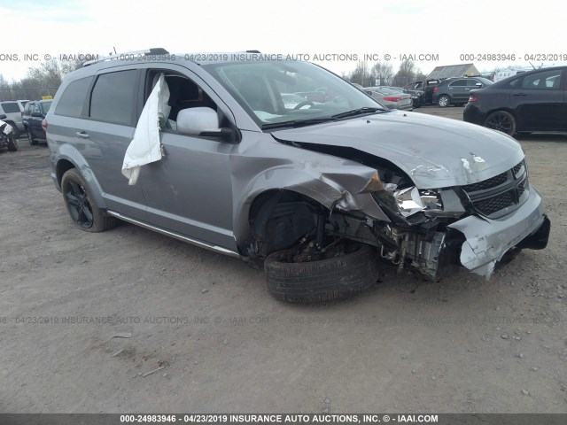 3C4PDDGG0JT430659 - 2018 DODGE JOURNEY CROSSROAD GRAY photo 1