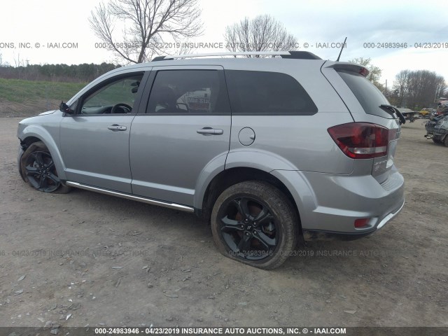 3C4PDDGG0JT430659 - 2018 DODGE JOURNEY CROSSROAD GRAY photo 3