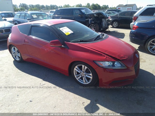 JHMZF1C46CS002918 - 2012 HONDA CR-Z RED photo 1