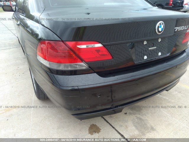 WBAHN83508DT77701 - 2008 BMW 750 LI BLACK photo 6