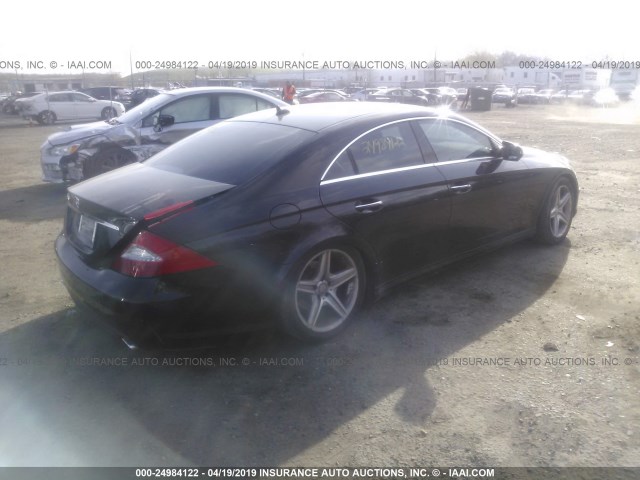 WDDDJ7CB1AA165755 - 2010 MERCEDES-BENZ CLS 550 BLACK photo 4