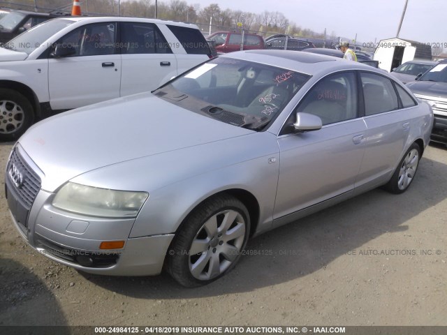 WAUDG94F25N085138 - 2005 AUDI A6 3.2 QUATTRO SILVER photo 2