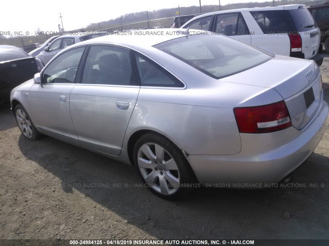 WAUDG94F25N085138 - 2005 AUDI A6 3.2 QUATTRO SILVER photo 3