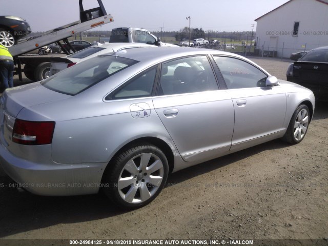 WAUDG94F25N085138 - 2005 AUDI A6 3.2 QUATTRO SILVER photo 4