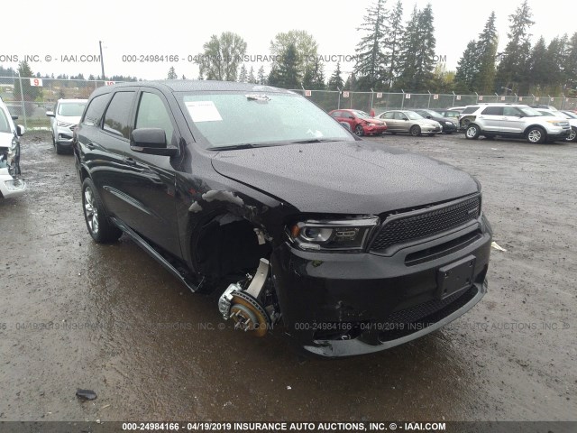 1C4RDJDG3KC701190 - 2019 DODGE DURANGO GT BLACK photo 1