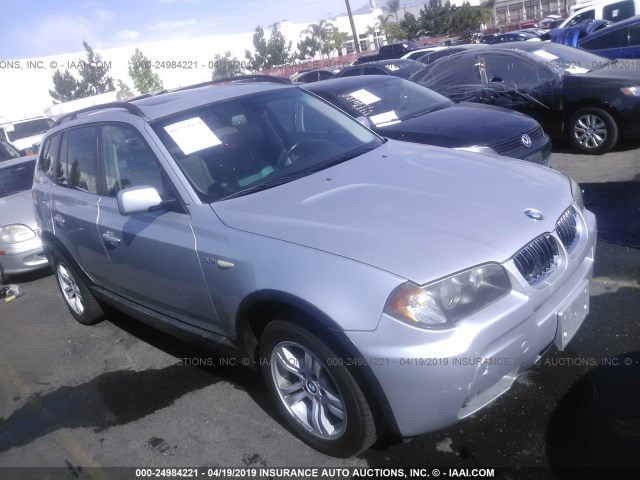 WBXPA934X6WG86753 - 2006 BMW X3 3.0I SILVER photo 1