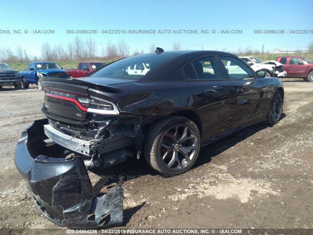 2C3CDXCT8KH526542 - 2019 DODGE CHARGER R/T BLACK photo 4