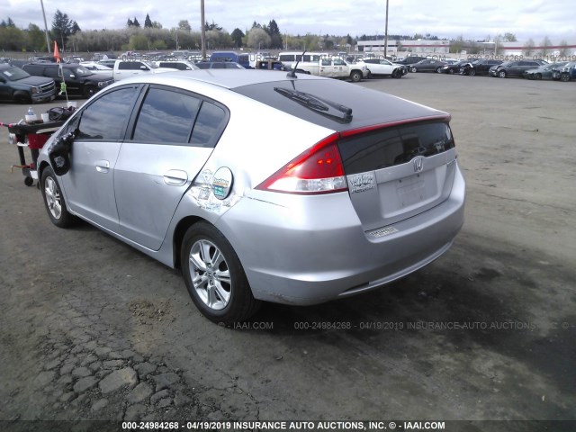 JHMZE2H75AS005138 - 2010 HONDA INSIGHT EX SILVER photo 3