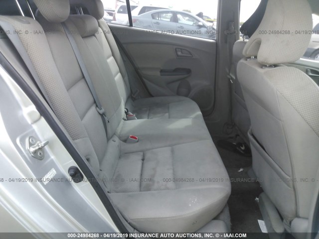 JHMZE2H75AS005138 - 2010 HONDA INSIGHT EX SILVER photo 8