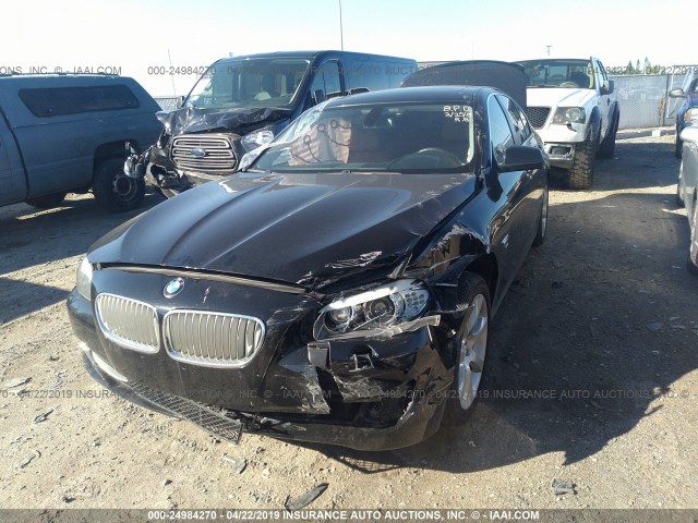 WBAFU9C53CC788184 - 2012 BMW 550 XI BLACK photo 2