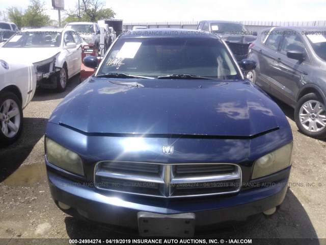 2B3KA53H56H175130 - 2006 DODGE CHARGER R/T Dark Blue photo 6