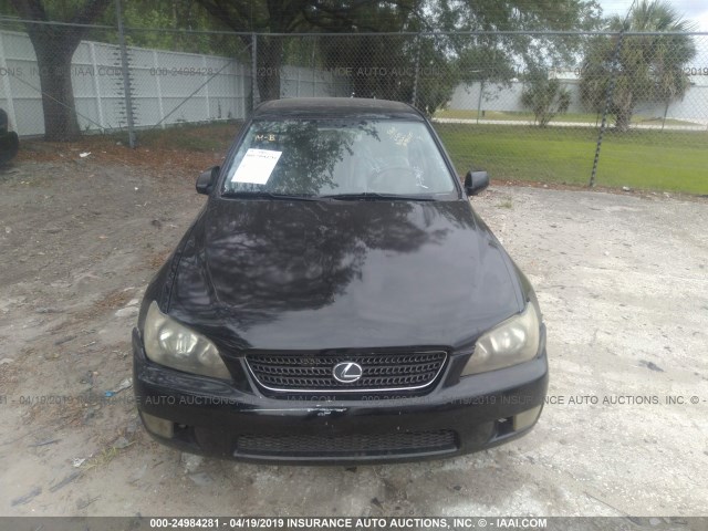 JTHBD192040092481 - 2004 LEXUS IS BLACK photo 6