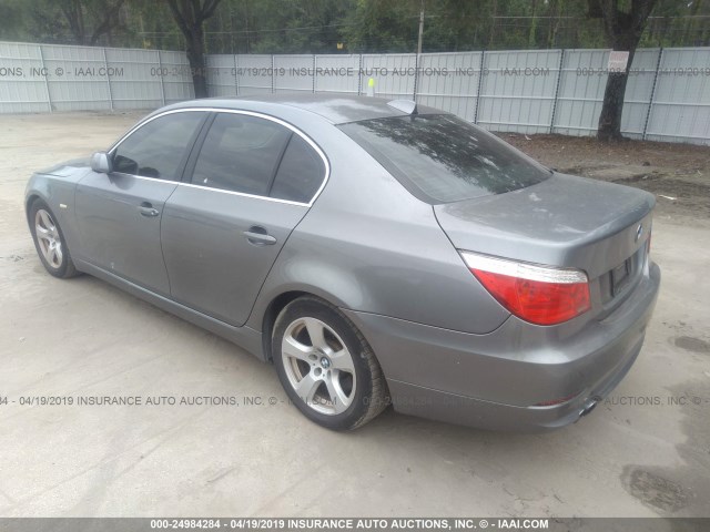 WBANW13598CN56753 - 2008 BMW 535 I GRAY photo 3