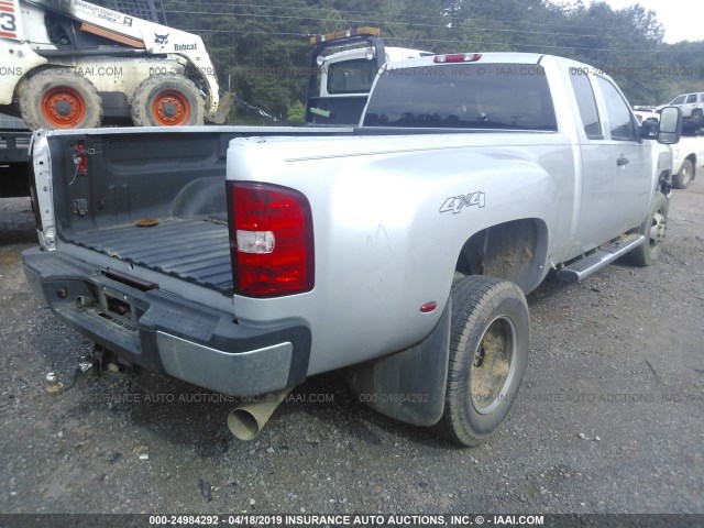 1GC5KZC80CZ209051 - 2012 CHEVROLET SILVERADO K3500 SILVER photo 4