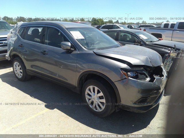 JN8AT2MT6GW008434 - 2016 NISSAN ROGUE S/SL/SV GRAY photo 1