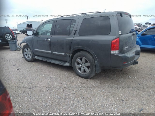 5N1BA0NF6BN623501 - 2011 NISSAN ARMADA PLATINUM GRAY photo 3