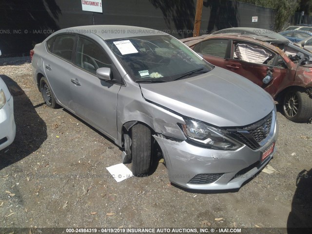 3N1AB7AP5GY282531 - 2016 NISSAN SENTRA S/SV/SR/SL SILVER photo 1