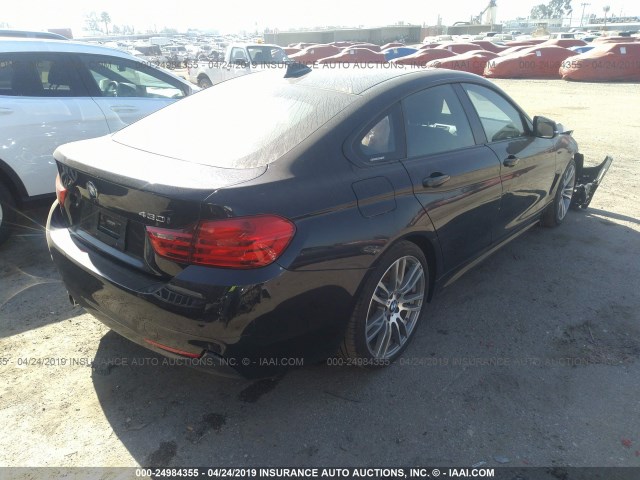 WBA4F7C57HG786248 - 2017 BMW 430I GRAN COUPE BLACK photo 4