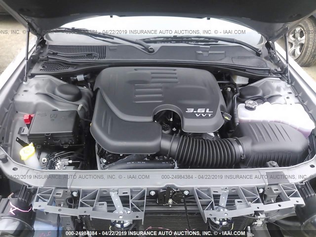 2C3CDZAG2KH583675 - 2019 DODGE CHALLENGER SXT GRAY photo 10