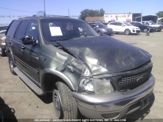 1FMPU18LX1LA08156 - 2001 FORD EXPEDITION EDDIE BAUER GREEN photo 1