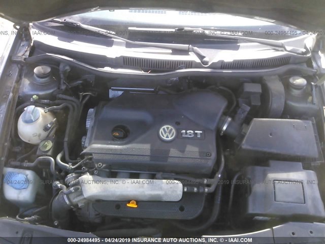 3VWSE69M03M137988 - 2003 VOLKSWAGEN JETTA GLS GRAY photo 10