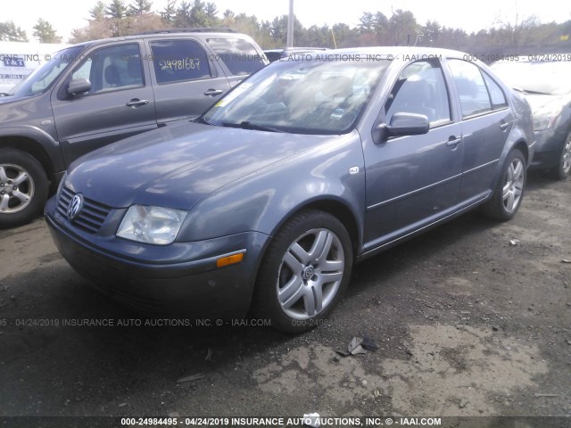 3VWSE69M03M137988 - 2003 VOLKSWAGEN JETTA GLS GRAY photo 2