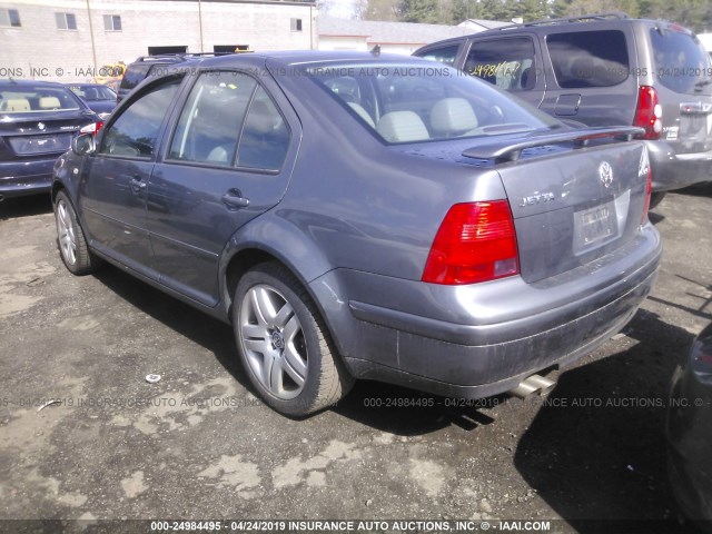 3VWSE69M03M137988 - 2003 VOLKSWAGEN JETTA GLS GRAY photo 3