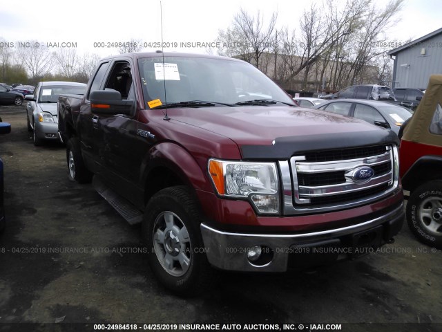 1FTEX1EM7EKE86353 - 2014 FORD F150 SUPER CAB BROWN photo 1