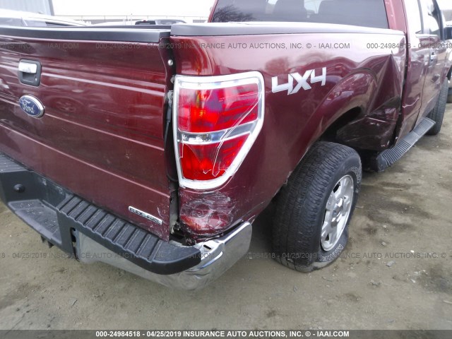 1FTEX1EM7EKE86353 - 2014 FORD F150 SUPER CAB BROWN photo 6