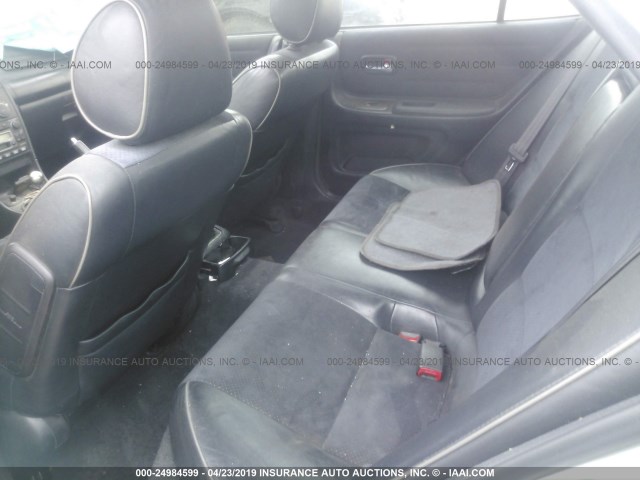 JTHBD192620046327 - 2002 LEXUS IS 300 SILVER photo 8