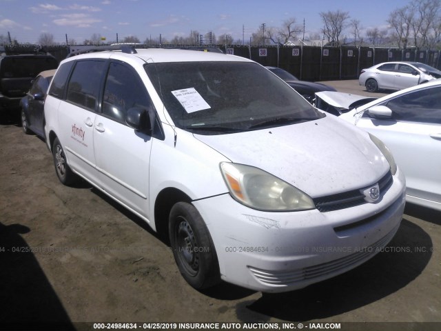 5TDZA23CX5S297840 - 2005 TOYOTA SIENNA CE/LE WHITE photo 1