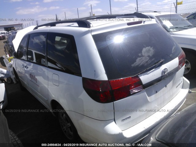 5TDZA23CX5S297840 - 2005 TOYOTA SIENNA CE/LE WHITE photo 3