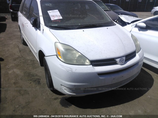 5TDZA23CX5S297840 - 2005 TOYOTA SIENNA CE/LE WHITE photo 6