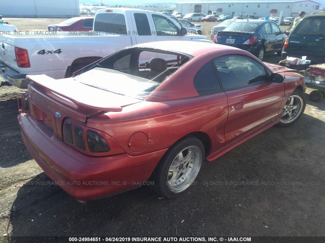 1FALP47V9TF109999 - 1996 FORD MUSTANG COBRA RED photo 4