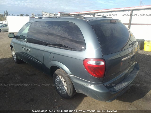 1A4GP44R66B568111 - 2006 CHRYSLER TOWN & COUNTRY LX BLUE photo 3