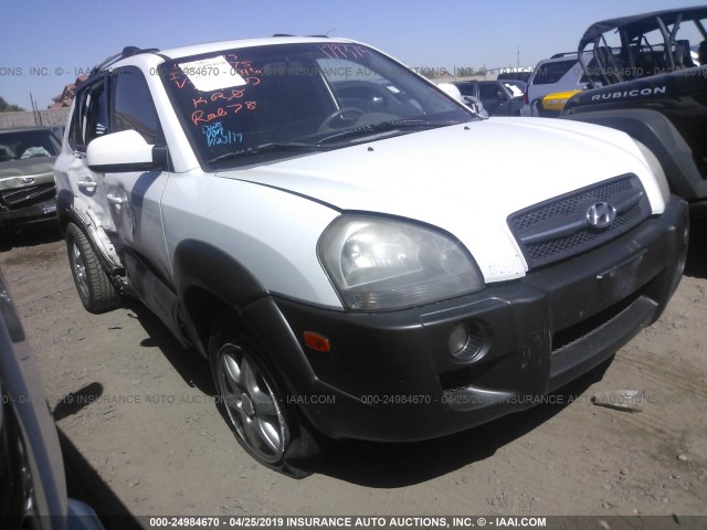 KM8JN12D95U043016 - 2005 HYUNDAI TUCSON GLS/LX WHITE photo 1