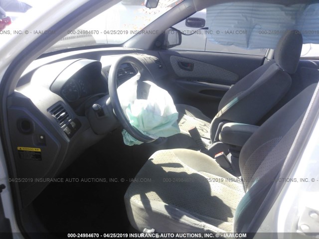 KM8JN12D95U043016 - 2005 HYUNDAI TUCSON GLS/LX WHITE photo 5