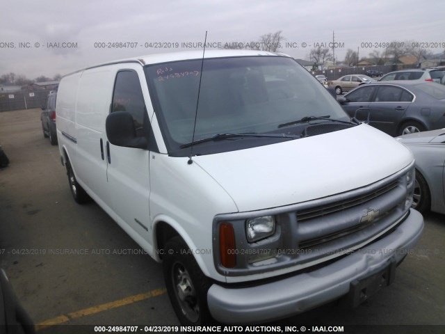 1GCHG39R621186240 - 2002 CHEVROLET EXPRESS G3500  WHITE photo 1