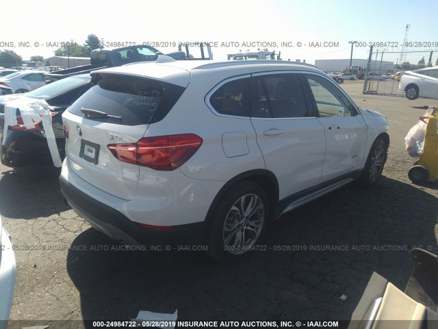 WBXHT3C36G5E56797 - 2016 BMW X1 XDRIVE28I WHITE photo 4