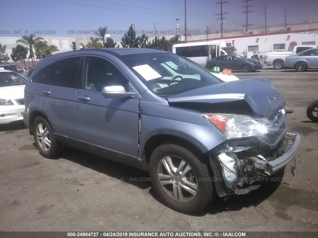 5J6RE3H77BL060641 - 2011 HONDA CR-V EXL BLUE photo 1